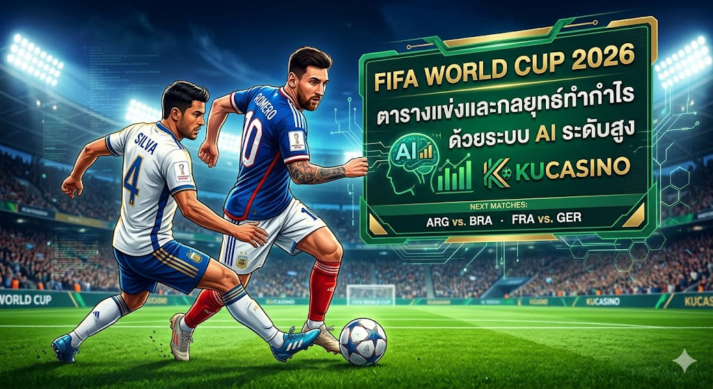 World Cup 2026 āđāļāļēāļ°āļĨāļķāļāļāļēāļĢāļēāļāđāļāđāļāđāļĨāļ°āļāļĨāļĒāļļāļāļāđāļāļģāļāļģāđāļĢāļāđāļ§āļĒāļĢāļ°āļāļ AI āļĢāļ°āļāļąāļāļŠāļđāļāđāļ KUCASINO